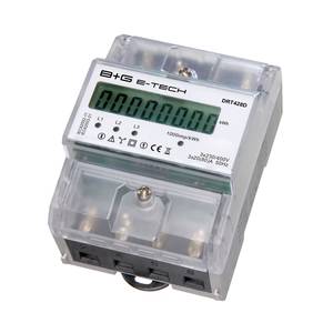 80 A 230//400V 3 Phasen 4 Draht Drehstromzähler Geeicht Für DIN Hutschiene 3 X 5